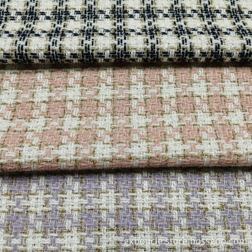 Excellent Quality Boucle Style Houndstooth checked fabric